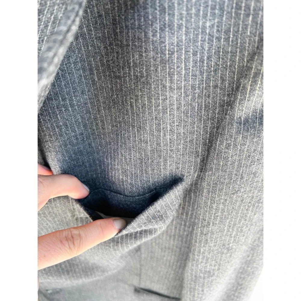 The‎ Men's Shop The Broadway Mens Grey Pinstripe Pure Wool Blazer Sport Coat 40
